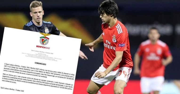 Benfica: Ponuđeno nam je 126 milijuna eura za Felixa, šest više od klauzule