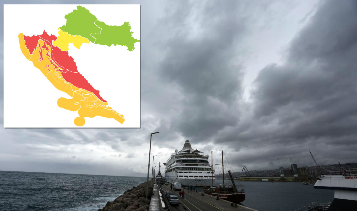 Upaljen crveni alarm za nedjelju: Jugo i kiša će biti strašni