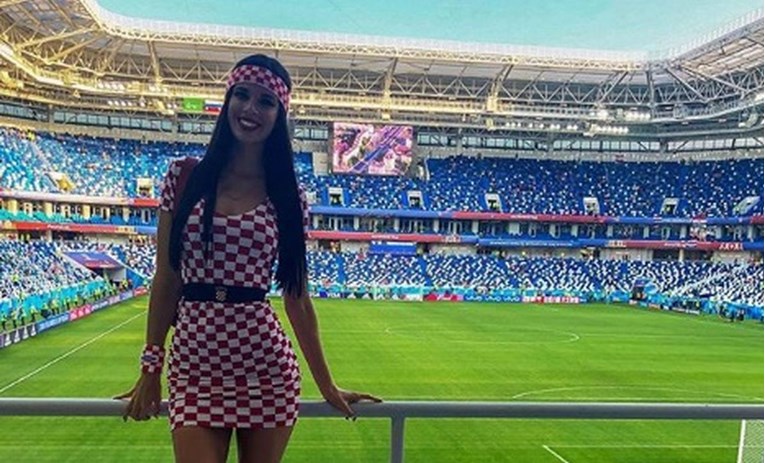 Seksi Hrvatica iz Kalinjingrada i večeras je uz Vatrene, pohvalila se na Instagramu