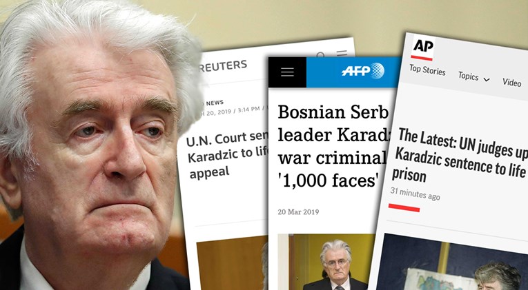 Svjetski mediji pišu o doživotnom zatvoru Radovanu Karadžiću