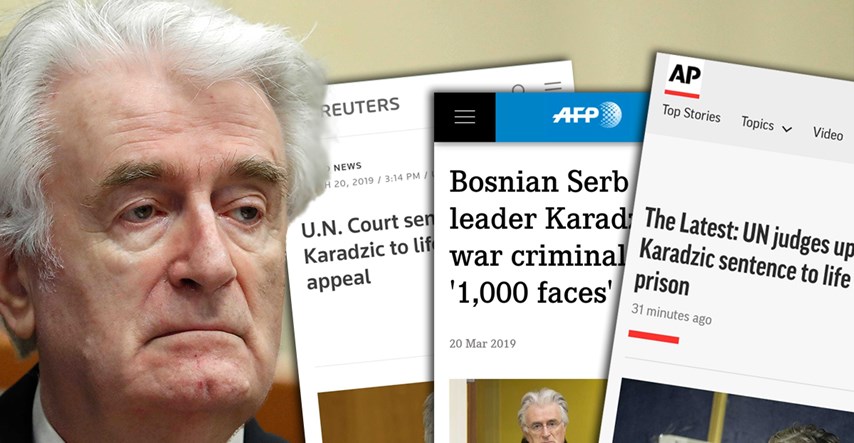 Svjetski mediji pišu o doživotnom zatvoru Radovanu Karadžiću