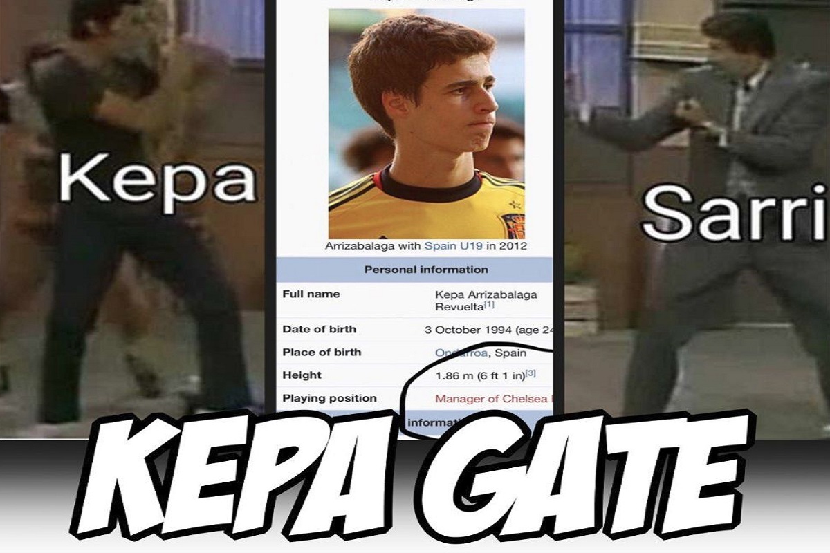 Bezobrazni Kepa hit Wikipedije: "Rođen je bez ruku, a zamjena mu je Sarri.."