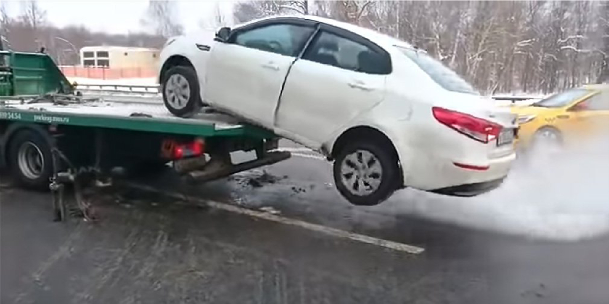 Evo kako reagira Rus kad mu pauk digne auto