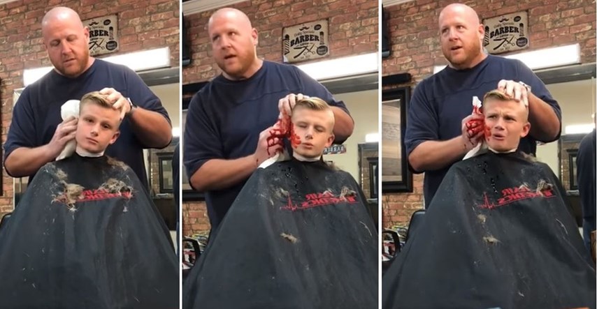 VIDEO Brijač prestravio klinca odrezanim uhom: "Ššš, nemoj reći mami"