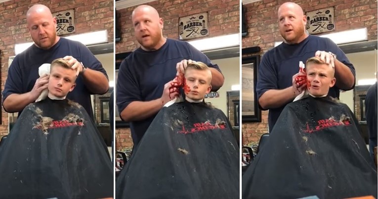 VIDEO Brijač prestravio klinca odrezanim uhom: "Ššš, nemoj reći mami"