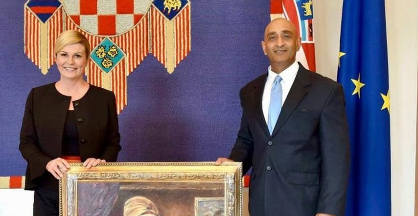 Ne sliči na sebe: Pogledajte kako je indijski veleposlanik naslikao Kolindu