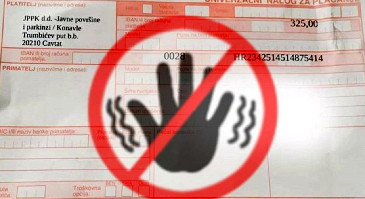 U Konavlima se pojavile lažne kazne za parkiranje