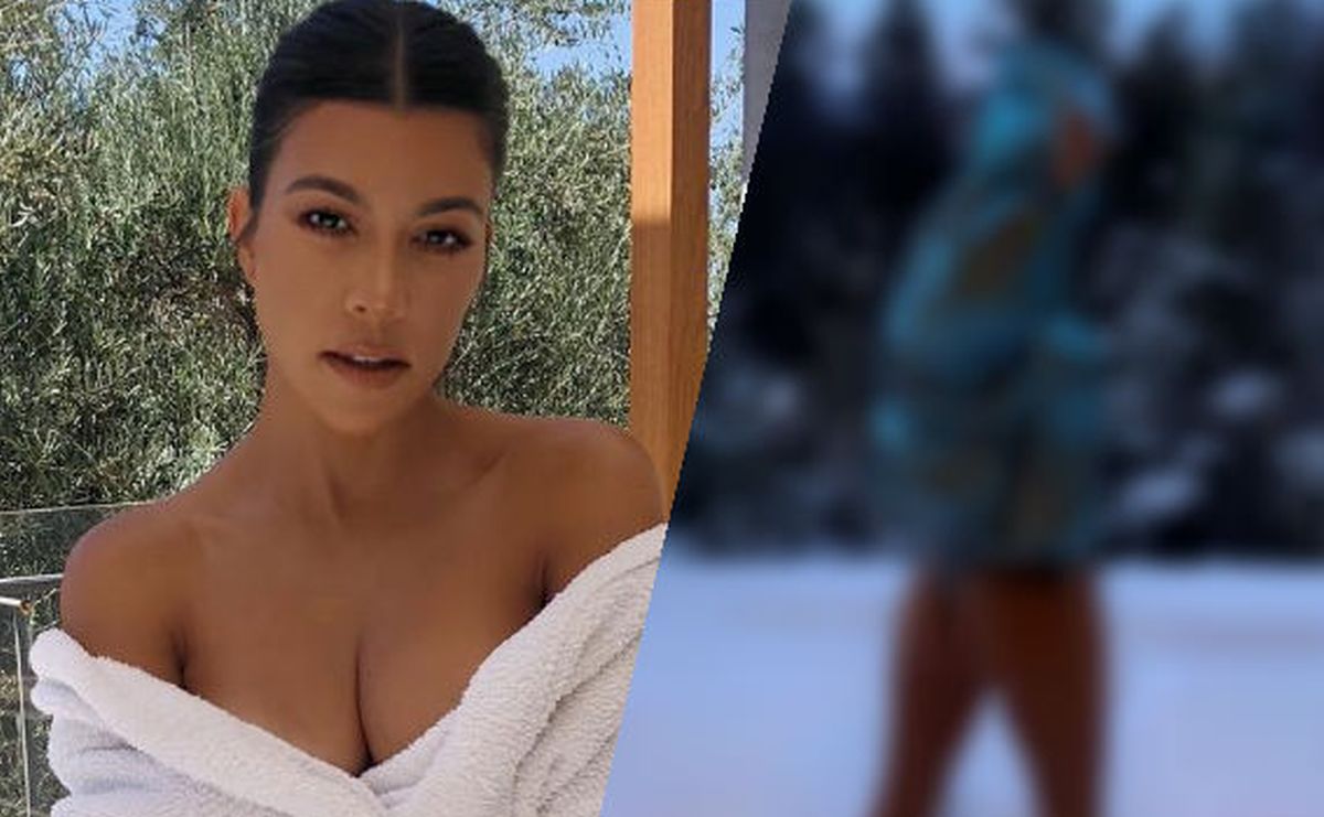 Kourtney Kardashian iskopirala Kendall pa na snijegu pokazala guzu u tangama