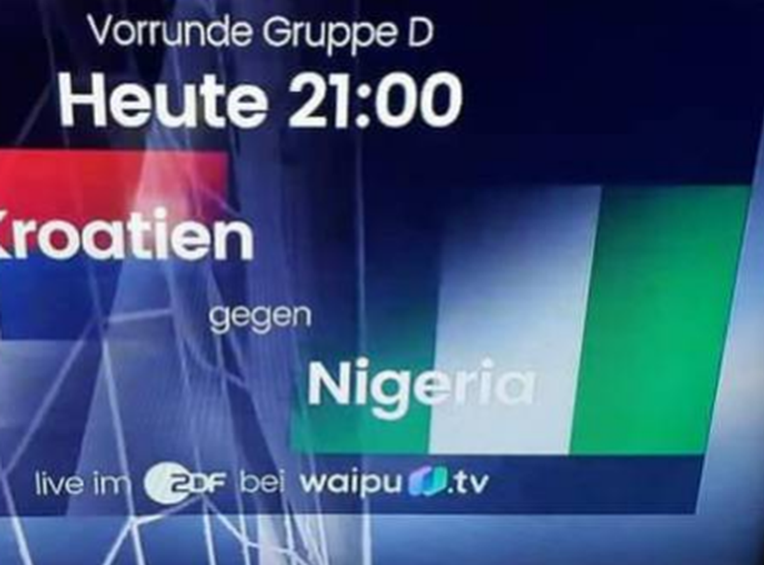 Veliki gaf njemačke televizije prije tekme s Nigerijom razbjesnit će mnoge Hrvate