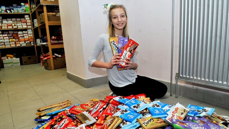 Mali anđeo: 10-godišnja Lara skupila čak 745 čokolada za Socijalnu samoposlugu