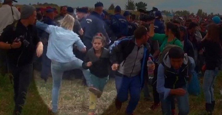 Oslobođena novinarka koja je u Mađarskoj nogom udarala migrante