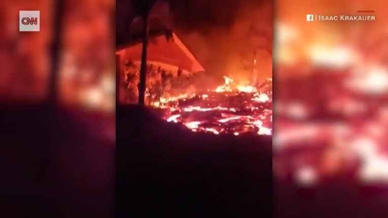 VIDEO Lava na Havajima progutala kuću u nekoliko minuta