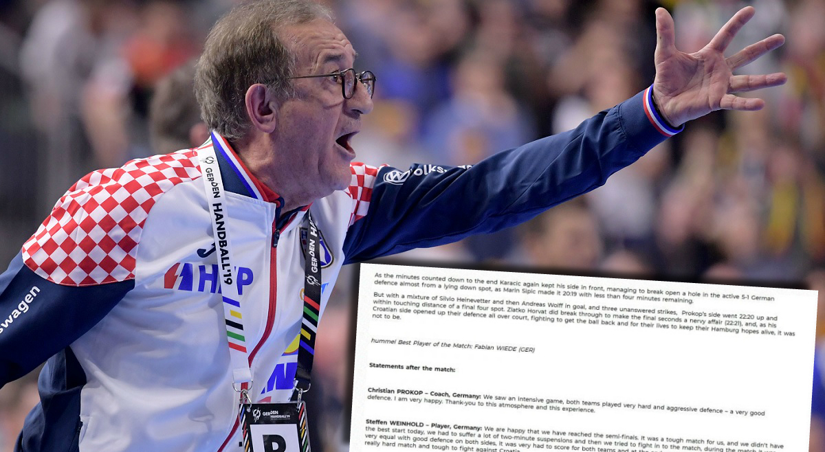 Svjetski rukometni savez odbio prenijeti izjave Line Červara o krađi