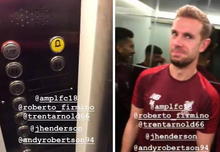 VIDEO Lovren sa suigračima zapeo u liftu dva dana prije Bayerna