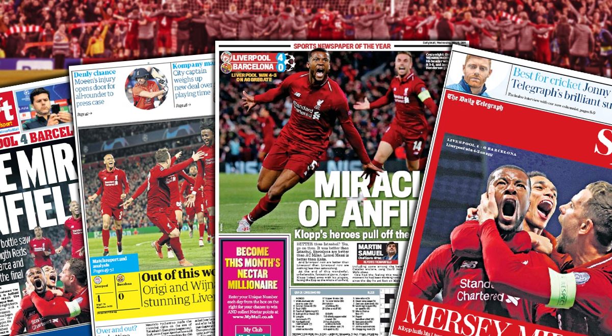 FOTO Britanske naslovnice: Čudo na Anfieldu