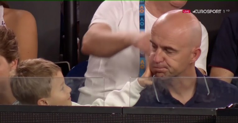 Pogledajte kako je Federerov sin "našamarao" Ivana Ljubičića