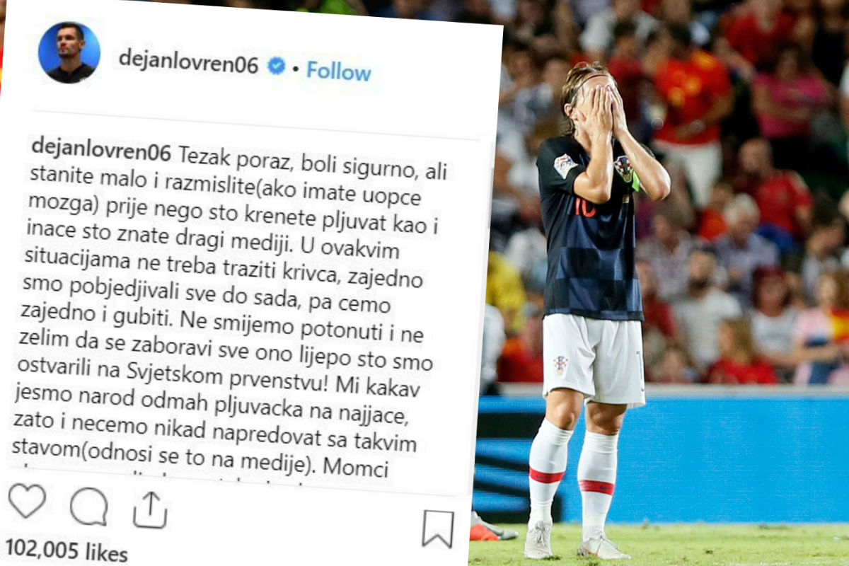 Lovren: Mediji, razmislite prije pljuvanja, ako uopće imate mozga