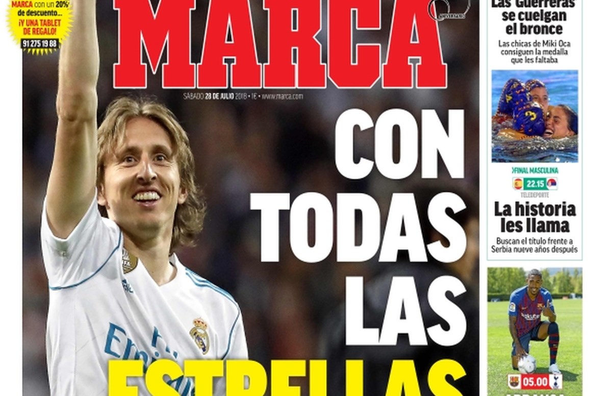 Luka Modrić zauzeo cijelu naslovnicu Marce