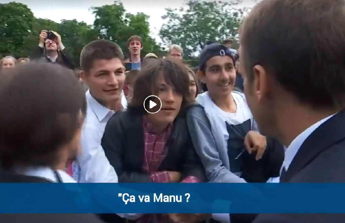 Macron se oštro otresao na klinca koji ga je nazvao nadimkom, pogledajte snimku