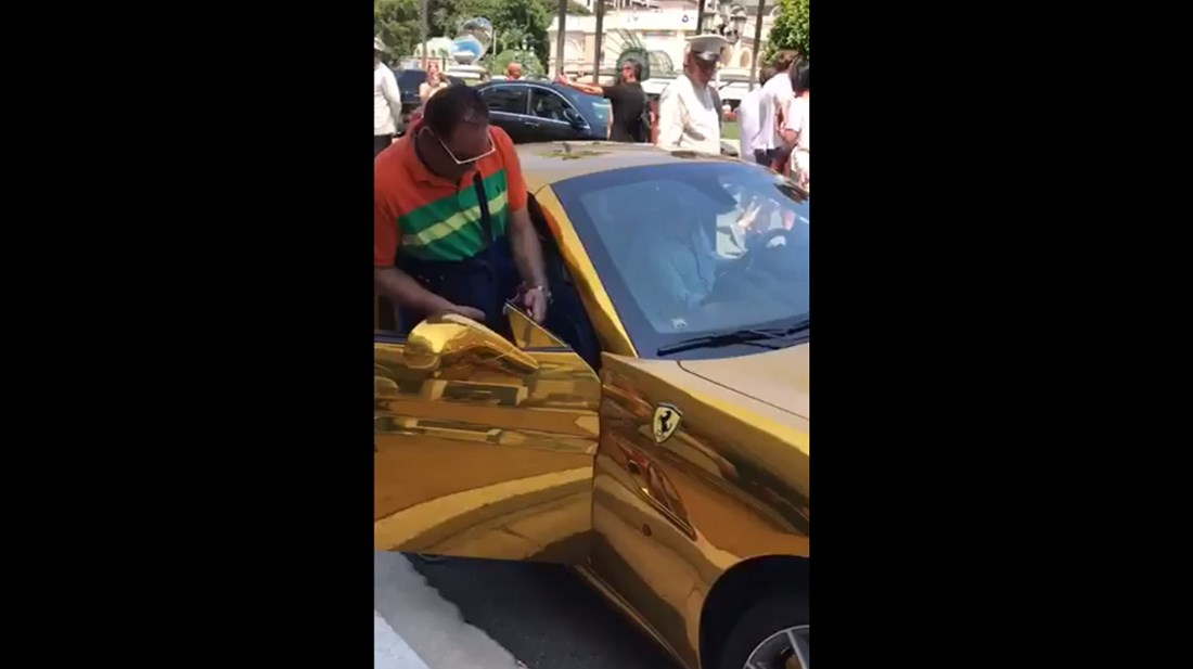 Madurov posinak vozi se Monakom u zlatnom Ferrariju, pogledajte snimku