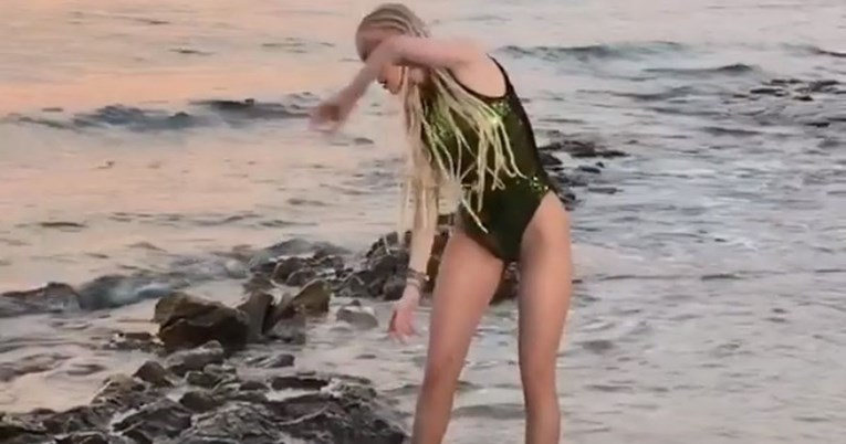 VIDEO Nezgoda na snimanju: Jelena Rozga skoro pala u vodu
