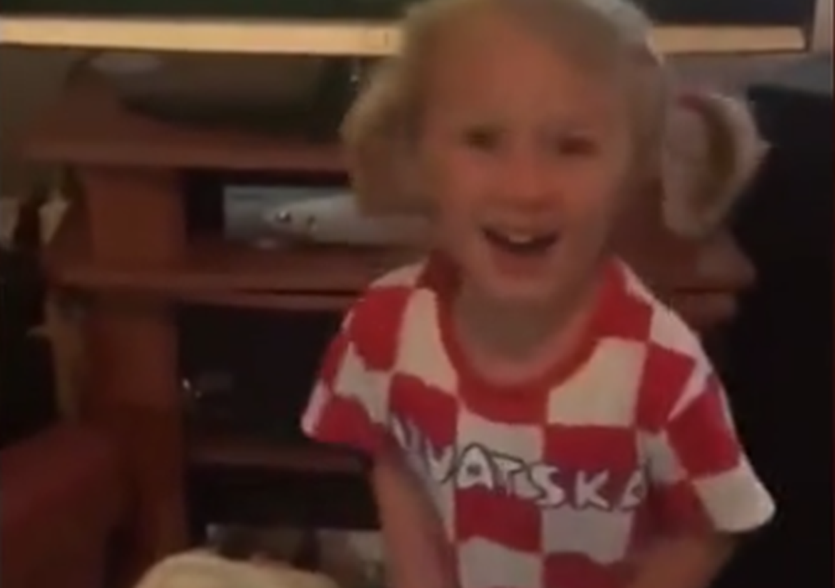 Preslatka curica obožava navijati, ali samo ako igra Luka Modrić