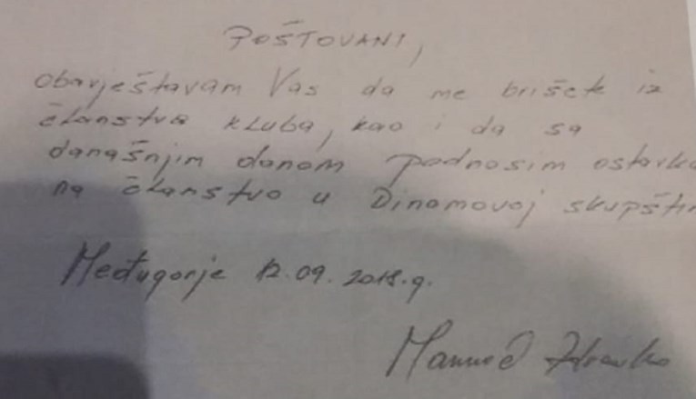 "Dinamo to smo mi" objavio Mamićevo pismo koje teško kompromitira Dinamo