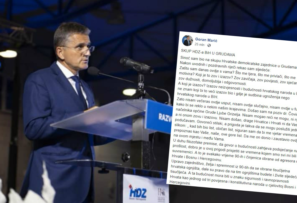 Ministar Marić uključio se u kampanju u BiH, pročitajte što je sve nadrobio