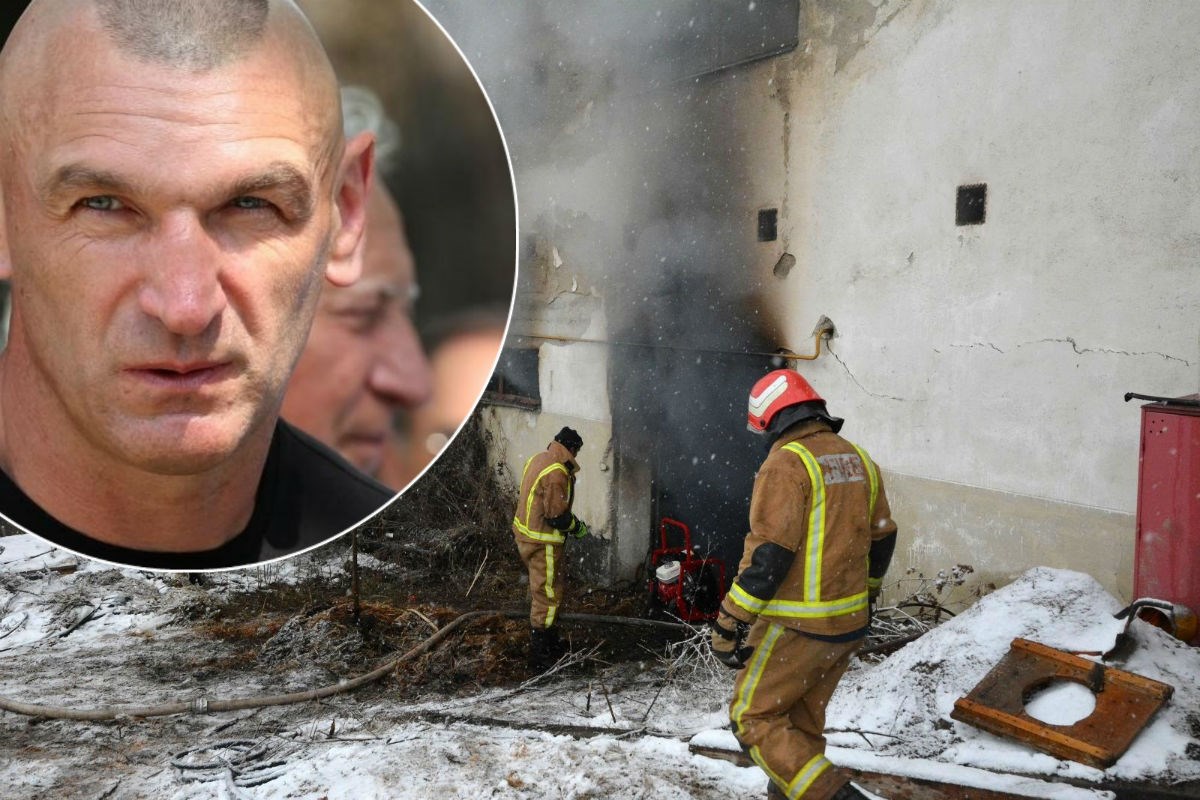 U Sloboštini gori skladište konoplje Željka Mavrovića, vatrogasce ometa dim