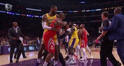 Kaos u Los Angelesu: LeBron smirivao opću tučnjavu Lakersa i Rocketsa