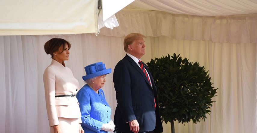 VIDEO Trump se sastao s kraljicom, 100.000 ljudi prosvjedovalo protiv njega u Londonu
