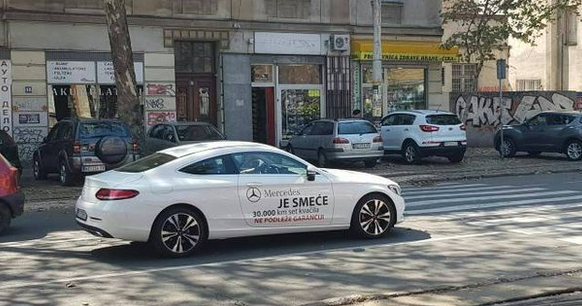 "Mercedes je smeće": Srbin pobjesnio zbog garancije, evo što je napravio od auta