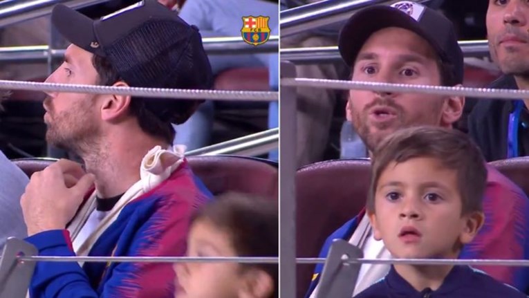 VIDEO Pogledajte kako je Messi jedva izdržao gledati utakmicu s tribina