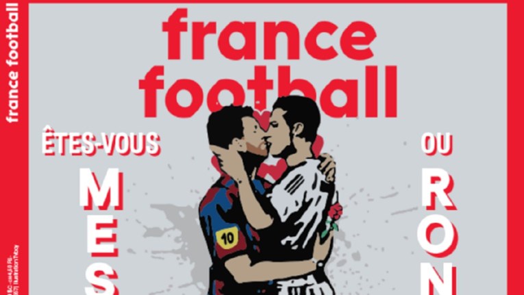 Vatreni poljubac Messija i Ronalda na najuglednijoj naslovnici