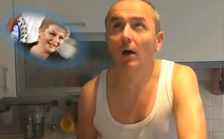 Komičar snimio provokativan video s Kolindom i jogurtom: "Mislim na nju..."
