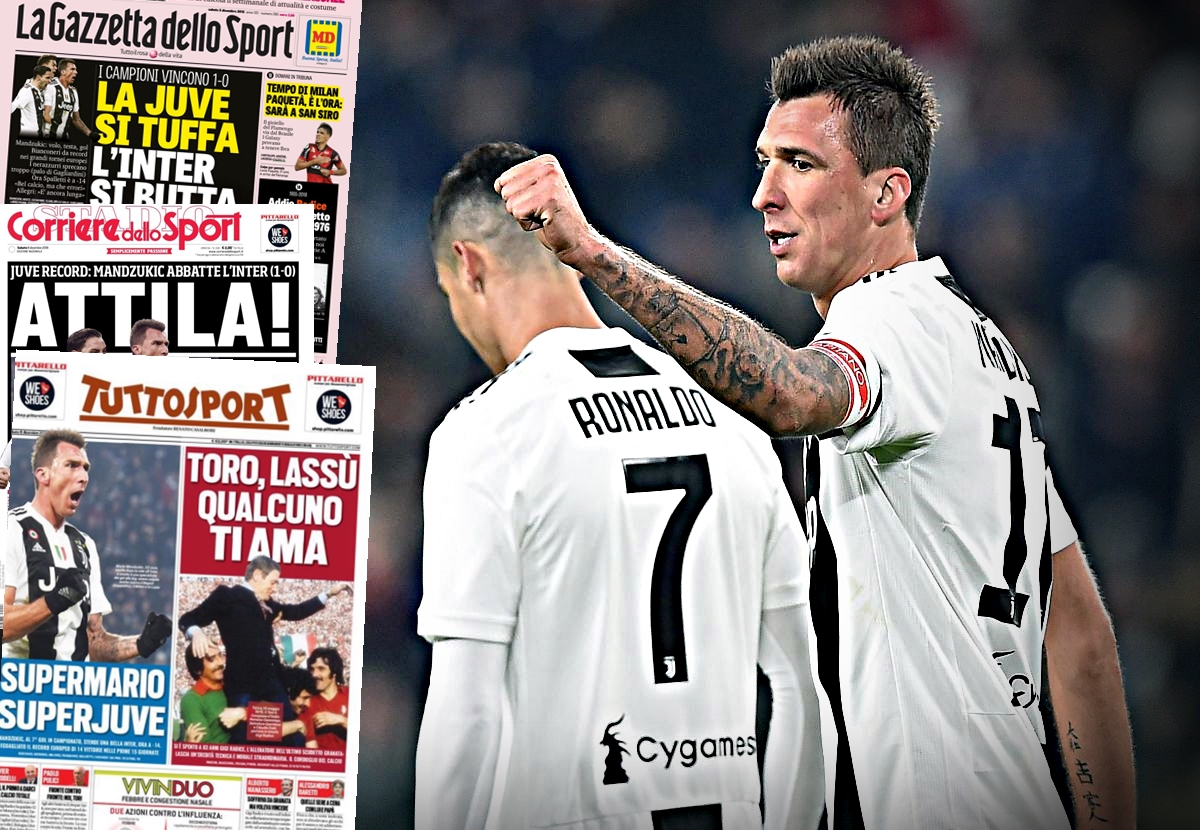 Mandžukić zasjenio Ronalda. Talijani oduševljeni: "Razbio je Inter"