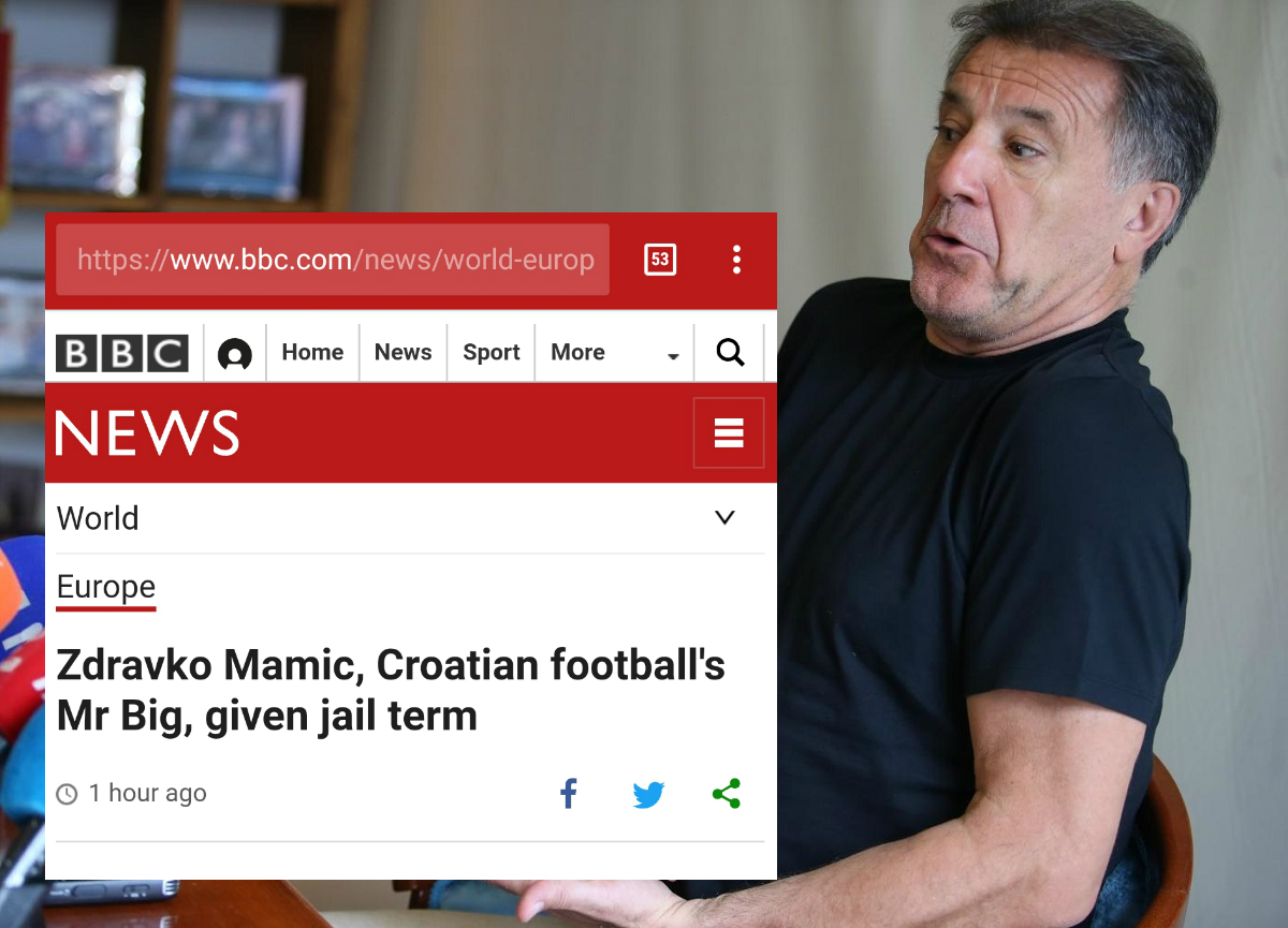 I BBC piše o Mamiću, to im je druga najčitanija vijest