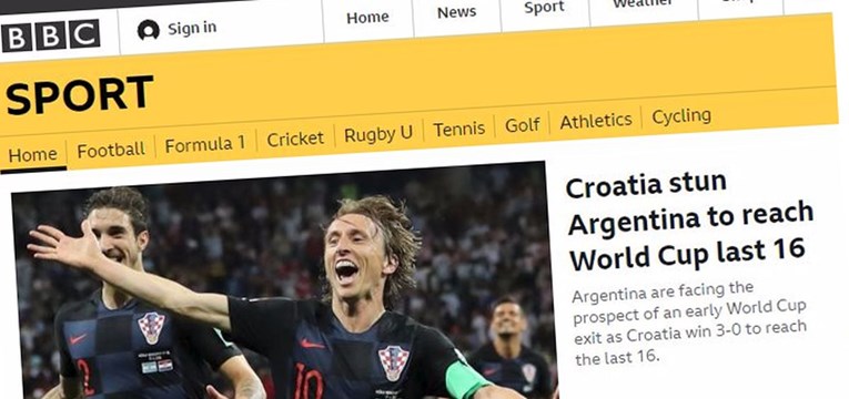 Pobjeda Hrvatske udarna vijest na BBC-ju