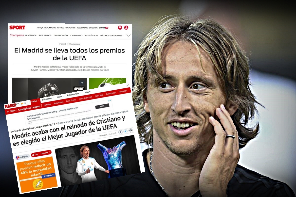 Svjetski mediji: Modrić je skinuo krunu Ronaldu