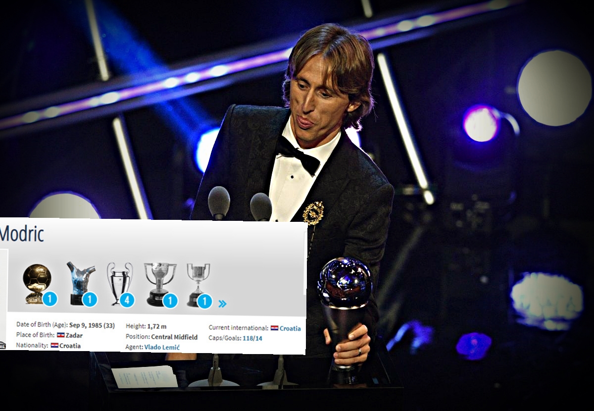 Modrić je prema Transfermarktu već osvojio Zlatnu loptu