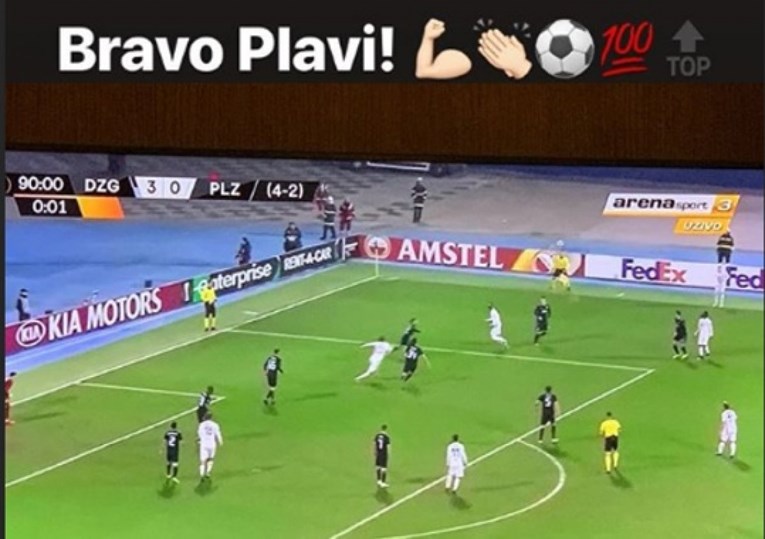 I Modrić je gledao veliku Dinamovu pobjedu: "Bravo, Plavi!"