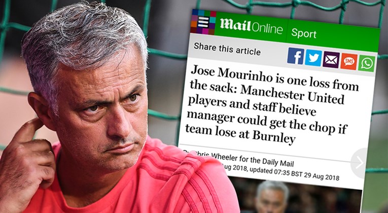 Daily Mail: Mourinho leti ako izgubi sljedeću, United želi Zidanea