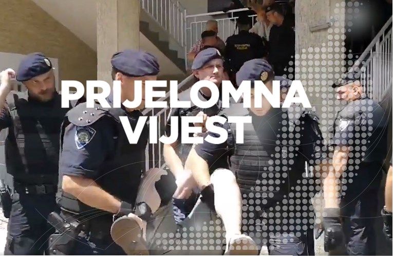 Interventna u Zagrebu privela 10 ljudi koji su blokirali zgradu za Rome