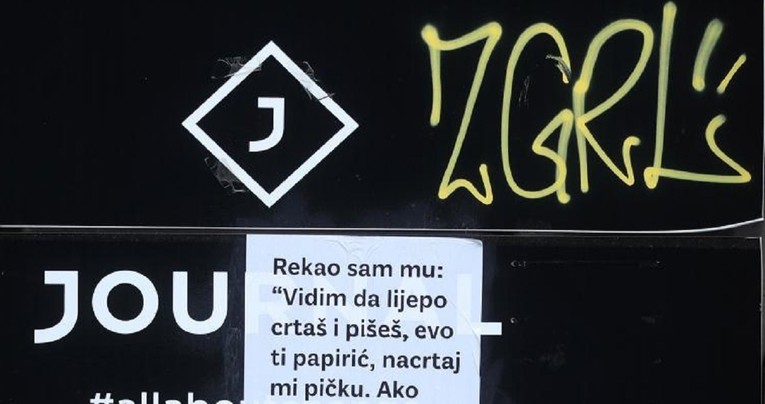 U centru Zagreba osvanuo plakat pogrdnog sadržaja: "Nacrtaj mi pi..."