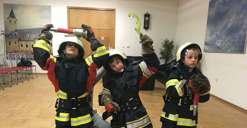 Ova djeca žele postati vatrogasci i od malih nogu uče o tom plemenitom pozivu