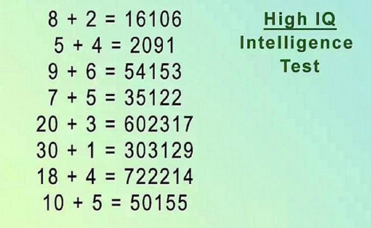 "IQ test za jako pametne": Možete li riješiti ovu mozgalicu?