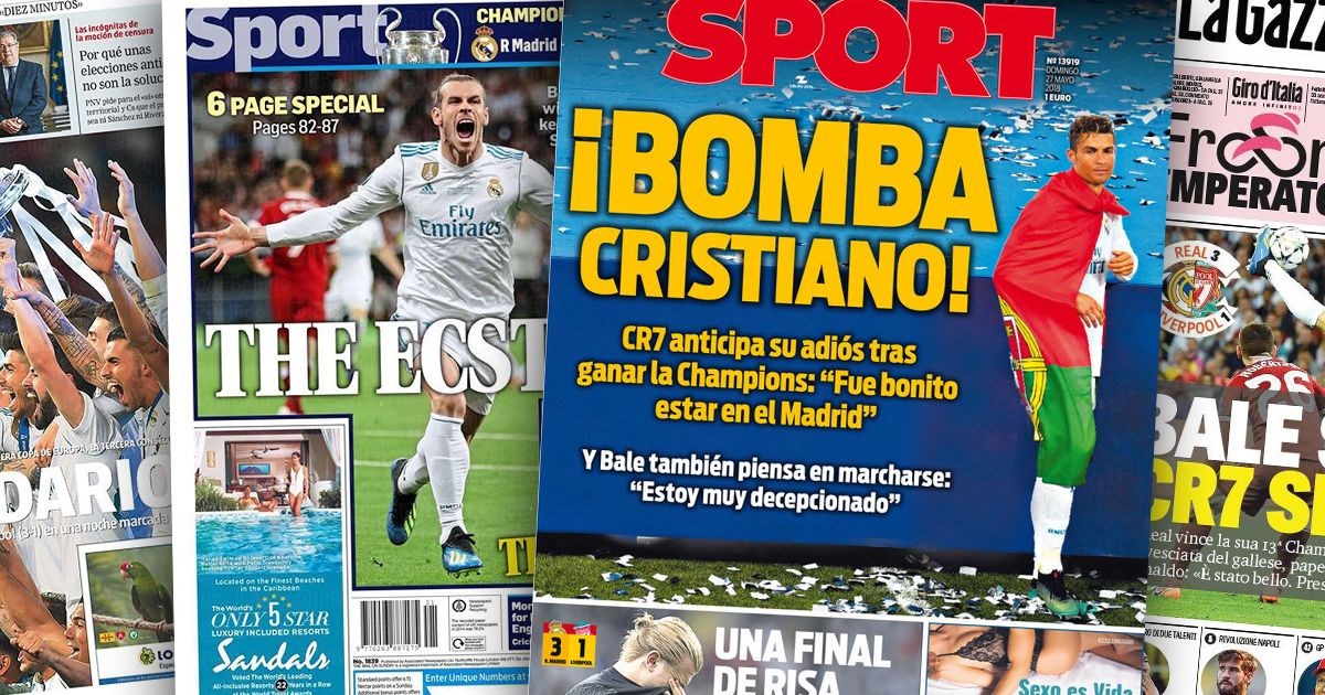 ECSTASY I BOMBE Pregled svjetskih naslovnica o finalu Lige prvaka