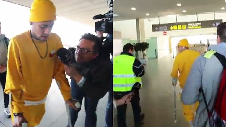 VIDEO Neymar na štakama poludio na novinare: "Ne dirajte mi muda!"