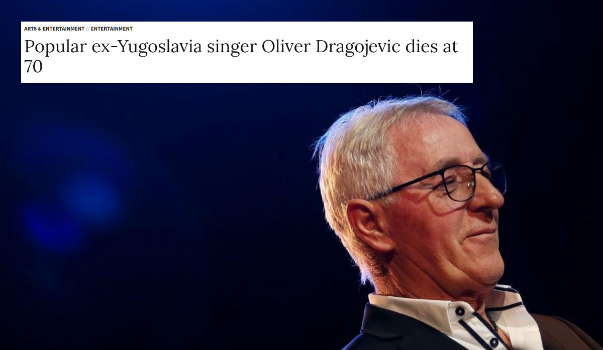 I ugledni Associated Press piše o smrti Olivera