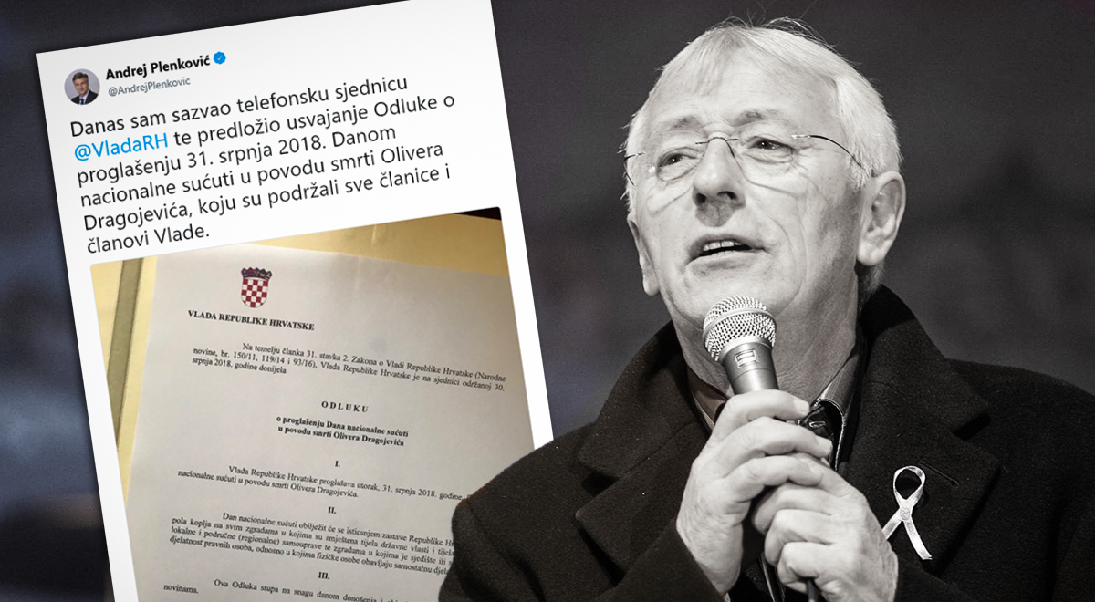 Zbog Oliverove smrti proglašen Dan nacionalne sućuti